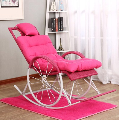 成人家用躺椅客厅午睡阳台懒人藤椅老人休闲大人竹子摇摇椅子摇椅