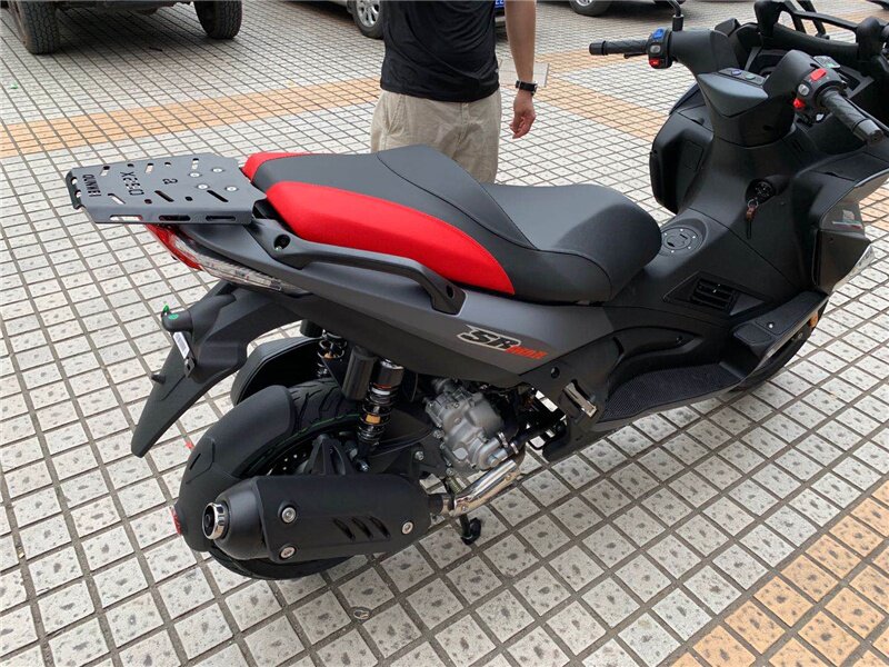 适用于阿普利亚srmax250/300后货架尾箱架改装扶手尾翼后衣架配件