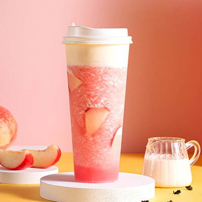 汇莱金牌食品水蜜桃果泥果味酱136kg含果肉沙冰刨冰奶茶饮品专用