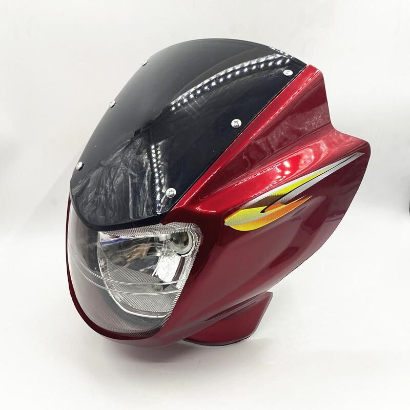 适用于豪爵铃木钻豹头罩hj125k2a3a银豹大灯7a摩托车导流罩