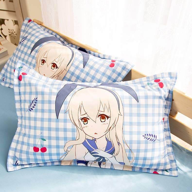 diy动漫哔哩哔哩蕾姆女生枕套大学生卧室宅男单人枕套