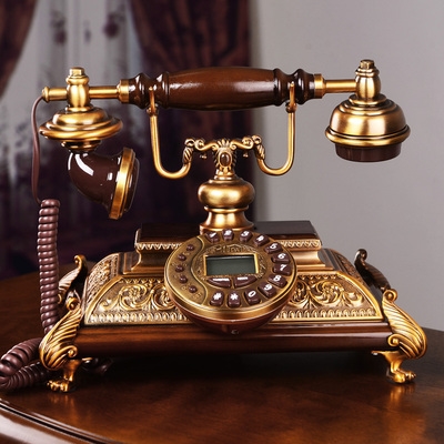 复古移动数字电话机客厅古典中式机座机电话机有绳