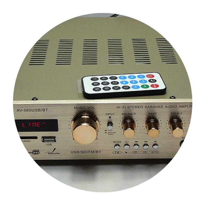 功放sunbuck5声道家用功放机卡拉ok数字大功率插卡功放