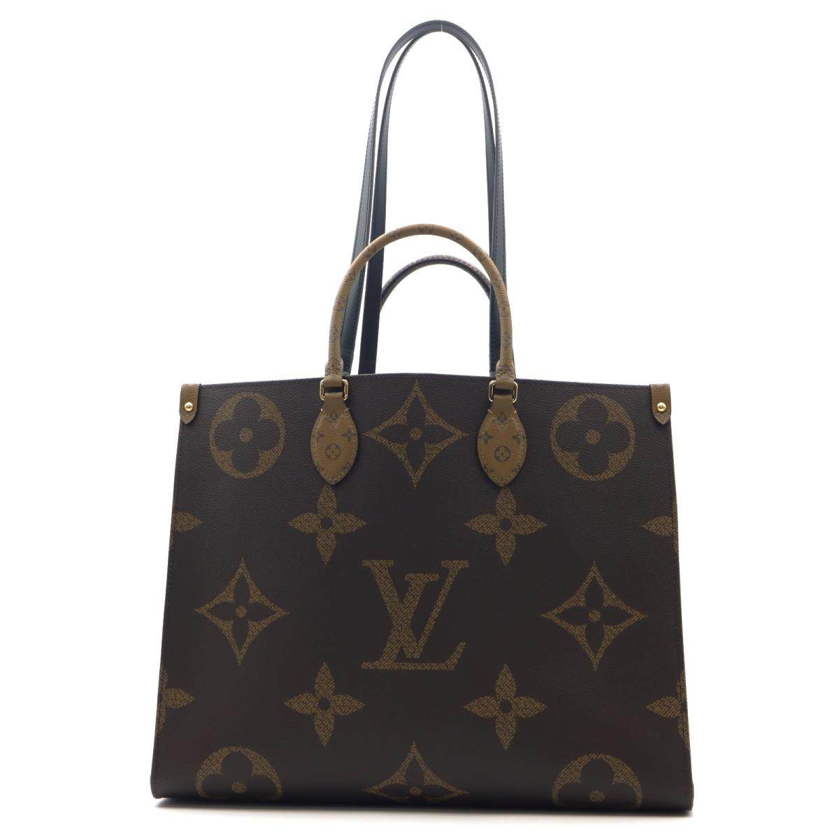 中古lv路易威登onthego托特老花手提包brandoff时尚单肩通用款女包