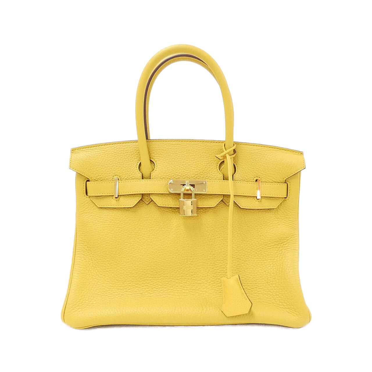 中古hermes爱马仕birkin30铂金手提包brandoff通用款女包