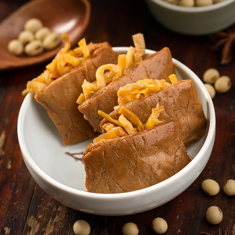 笋丝豆干烤肉肉豆五香夹笋豆腐干卤汁小包包装豆腐干