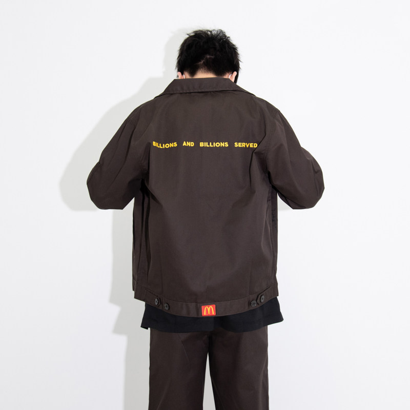 travisscottcactusjackts同款麦当劳联名复古工装夹克