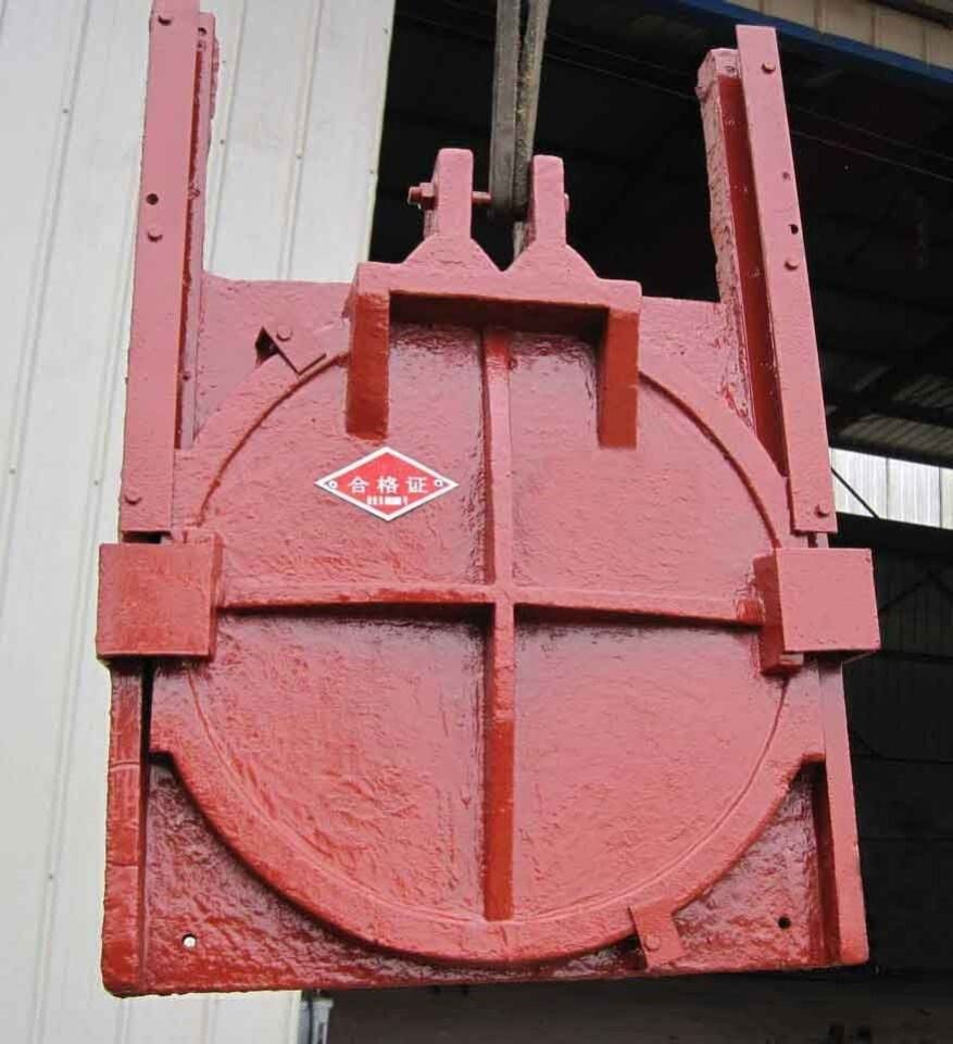 插板铸铁闸门水闸闸板倒灌手轮手动铜圆渠沟闸阀