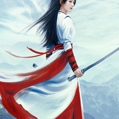 影视古装周翡赵丽颖女剑客骑马长裙武侠汉服侠客服飘逸民族_双氙车灯