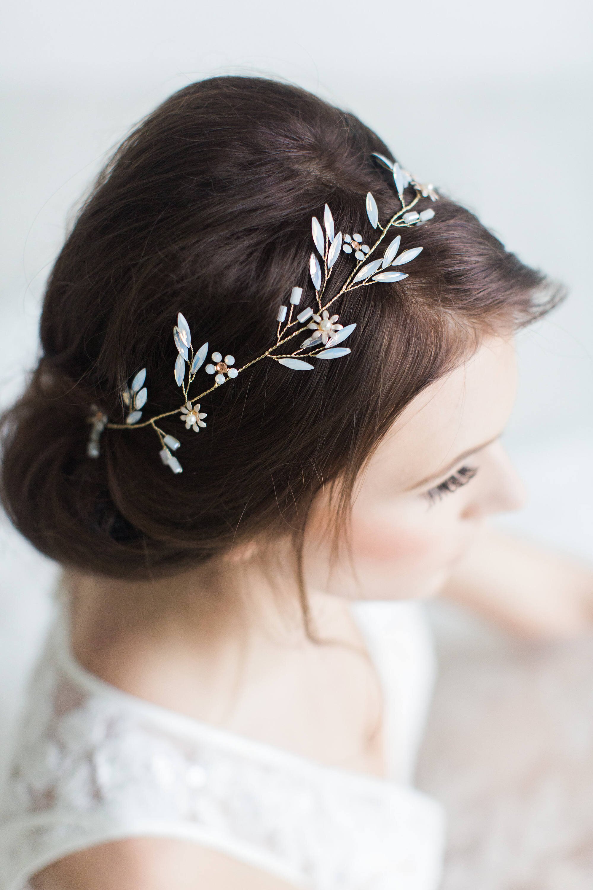 唯美美系新娘头饰简约欧式韩式发带皇冠摄影发饰