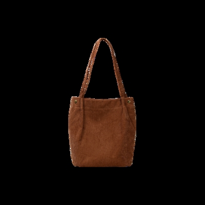 nome诺米灯芯绒单肩包学生宿舍原宿日系韩版手提购物袋网红多色 - 朱