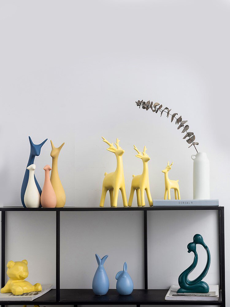 北欧家居装饰摆件轻奢简约客厅桌面酒柜装饰品创意摆件