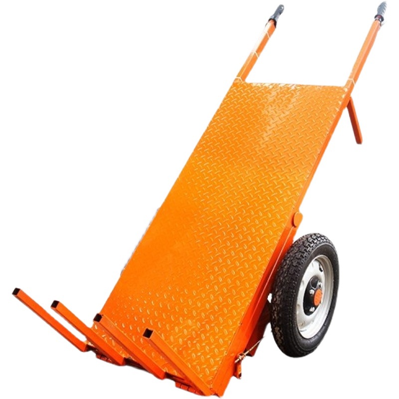 建筑建筑工工地电动两轮拉砖车上手推车自卸搬运工具车