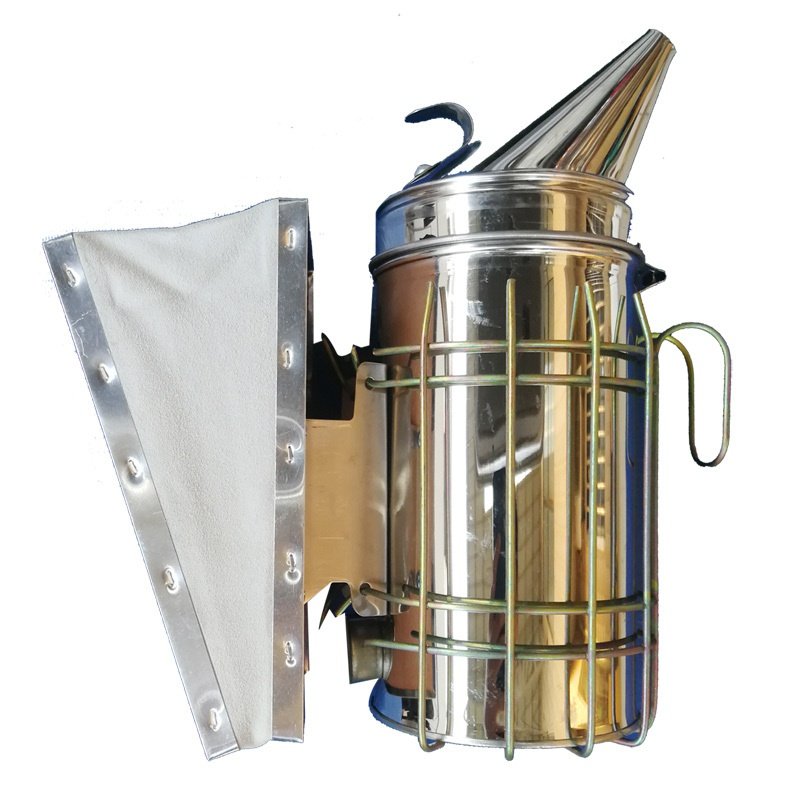 加大不锈钢喷烟器蜜蜂专用喷雾熏烟器镀锌铁皮烟壶送烟弹养蜂工具