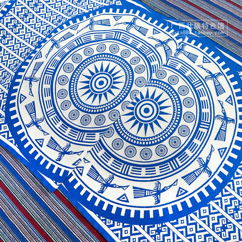 壮族布料花边服饰桌布装修装饰特色民族壮锦布民族壮锦