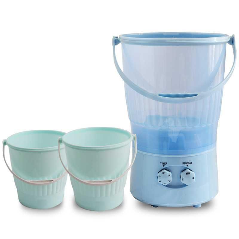 分桶懒人洗衣机手提便携式宿舍电动水桶机内衣神器迷你小型洗涤器