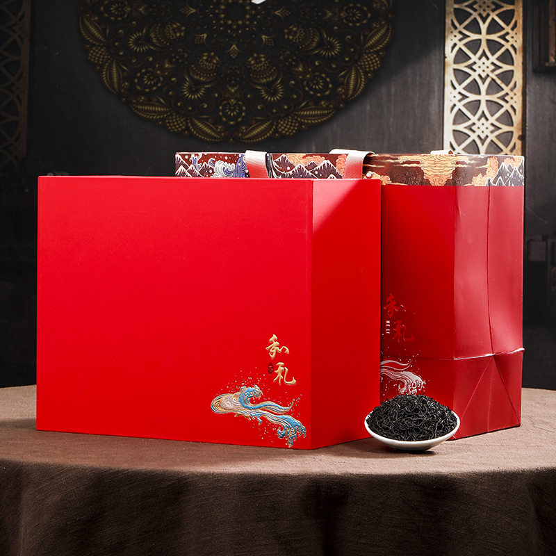 小种2022新茶正山红茶500g上档次送礼礼盒盒装正山小种