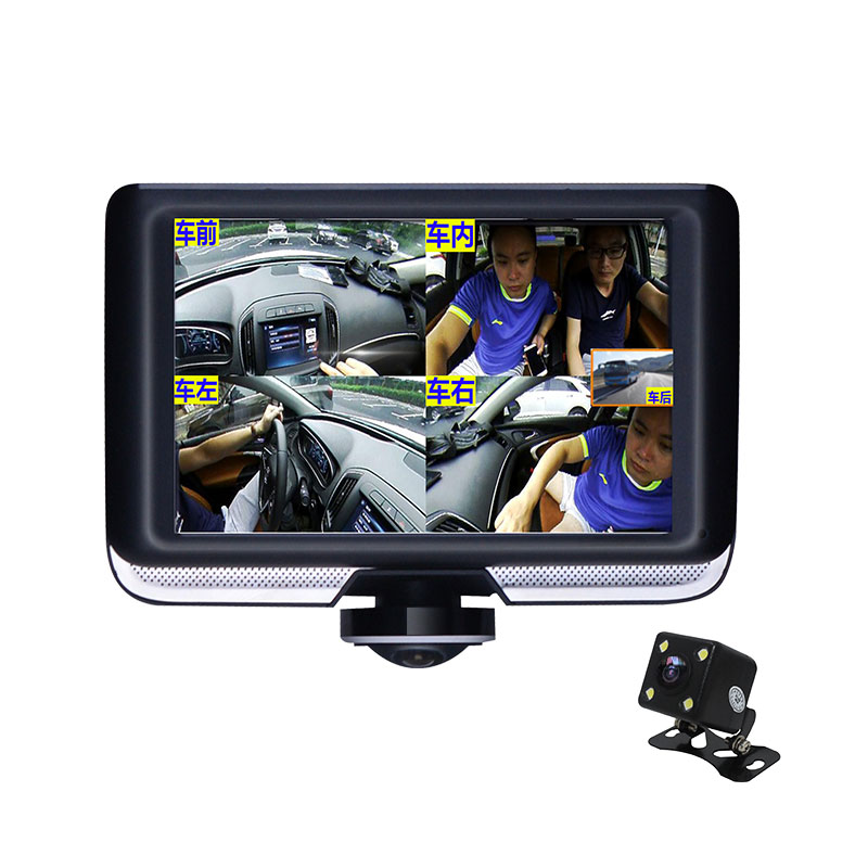 360度停车监控防划车24小时汽车监控器防刮鱼眼全景行车记录仪