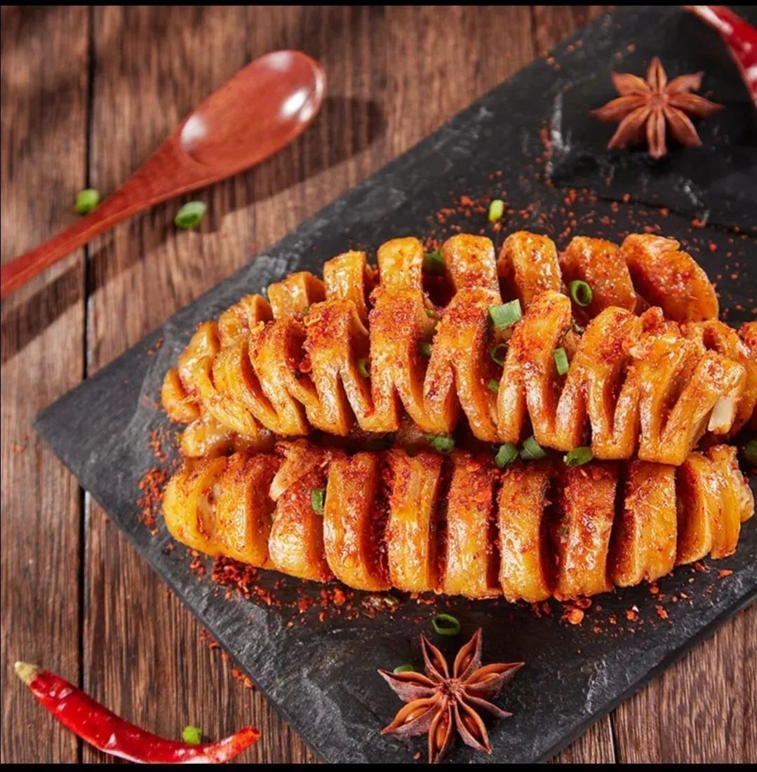 面筋烤面如意相思树即食辣条网红零食香辣鸭味面筋制品