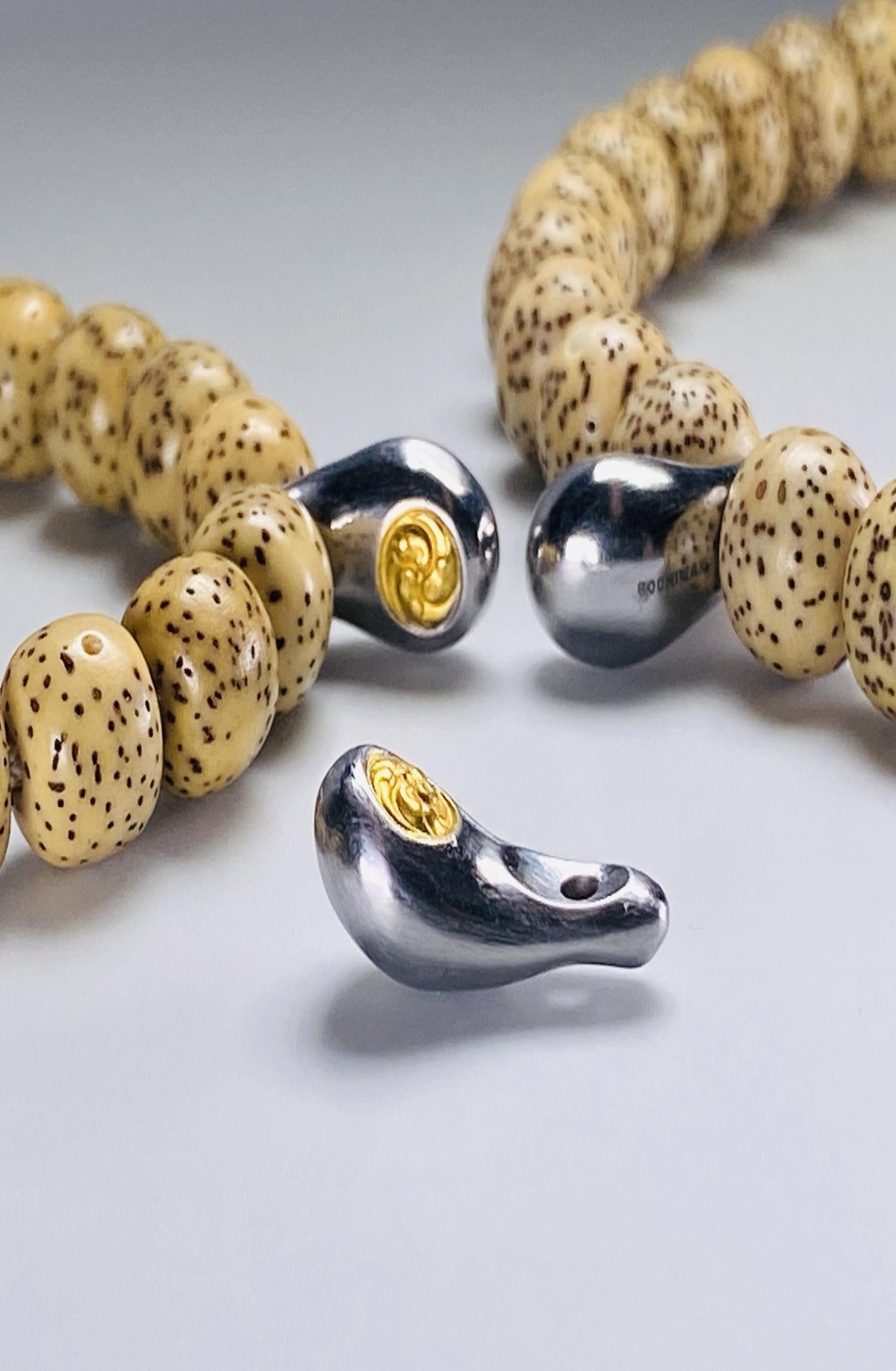 bodhimax工作室铁翦金工艺工艺佛珠念珠手串卡子俄罗斯手串