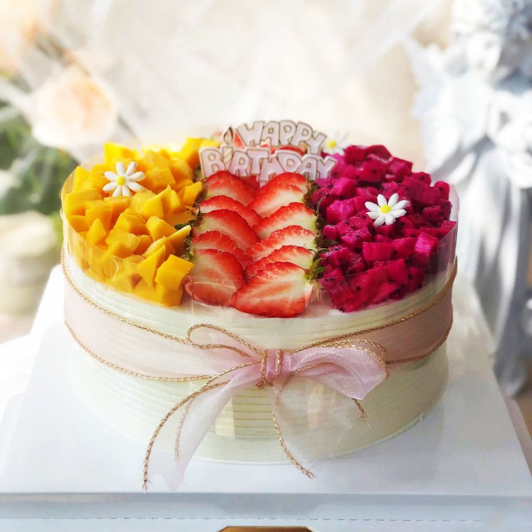 韶关生日蛋糕同城配送水果儿童祝寿网红创意订做新鲜蛋糕