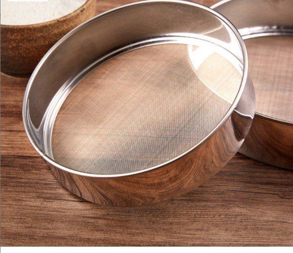 面锣细的晒粉面粉家用罗面筛不锈钢锣筛过滤筛烘面粉筛