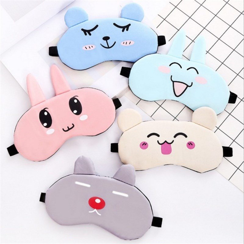 眼罩高品质冷热双敷男女通用透气睡眠遮光可爱眼罩