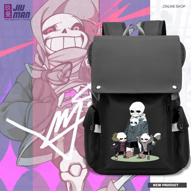 传说之下undertale周边sans学生个性时尚书包书包男双肩背包