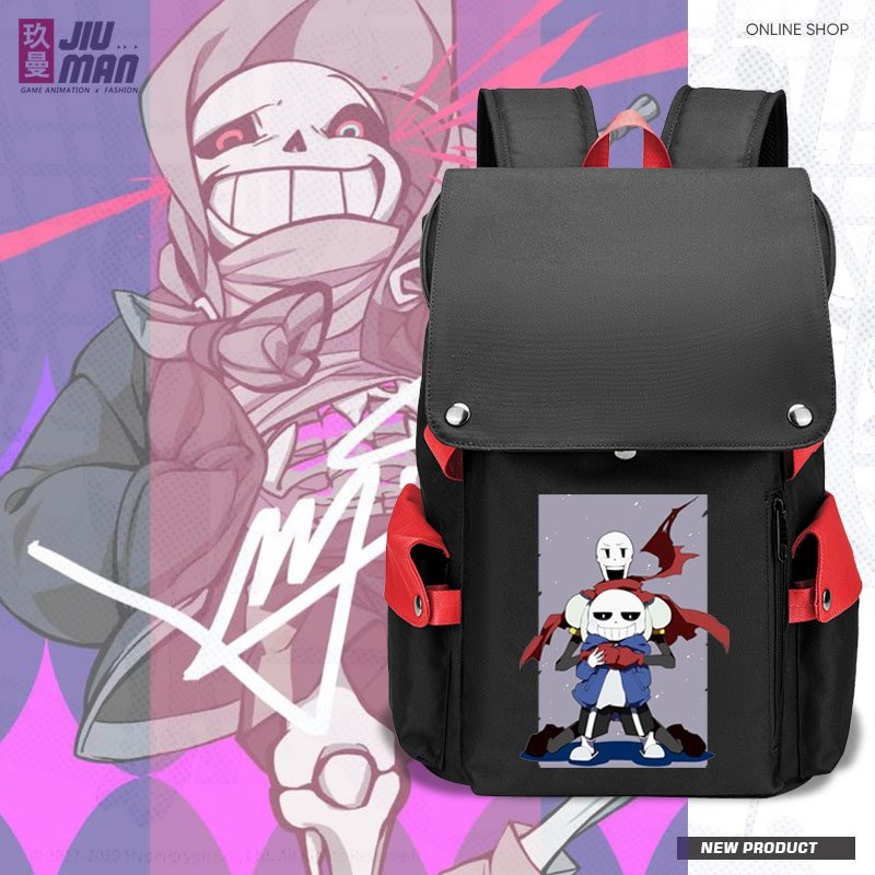 传说之下undertale周边sans学生个性时尚书包书包男双肩背包