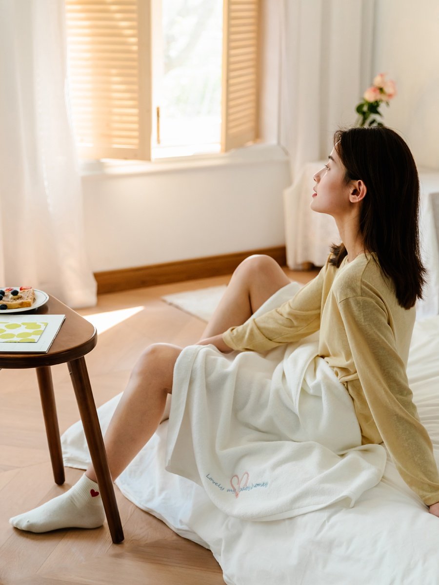 韩式ins风情情人节刺绣毛巾大爱爱心定做吸水广告毛巾