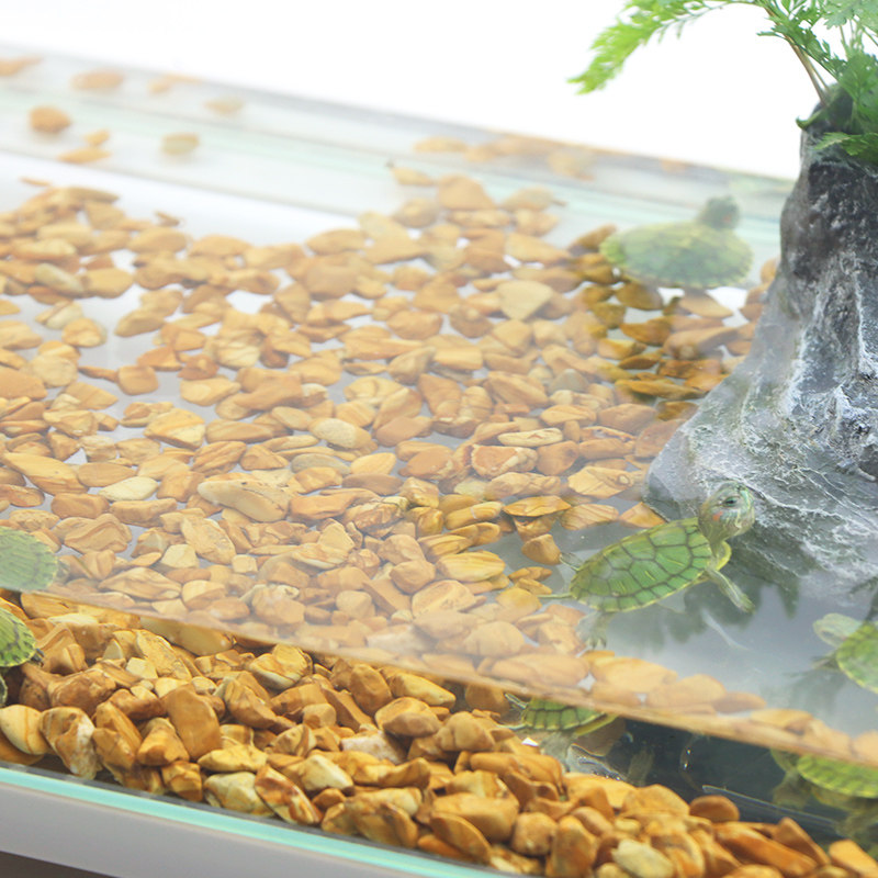 鱼缸石子造景木纹石鱼缸装饰彩石龟缸底砂铺底造景