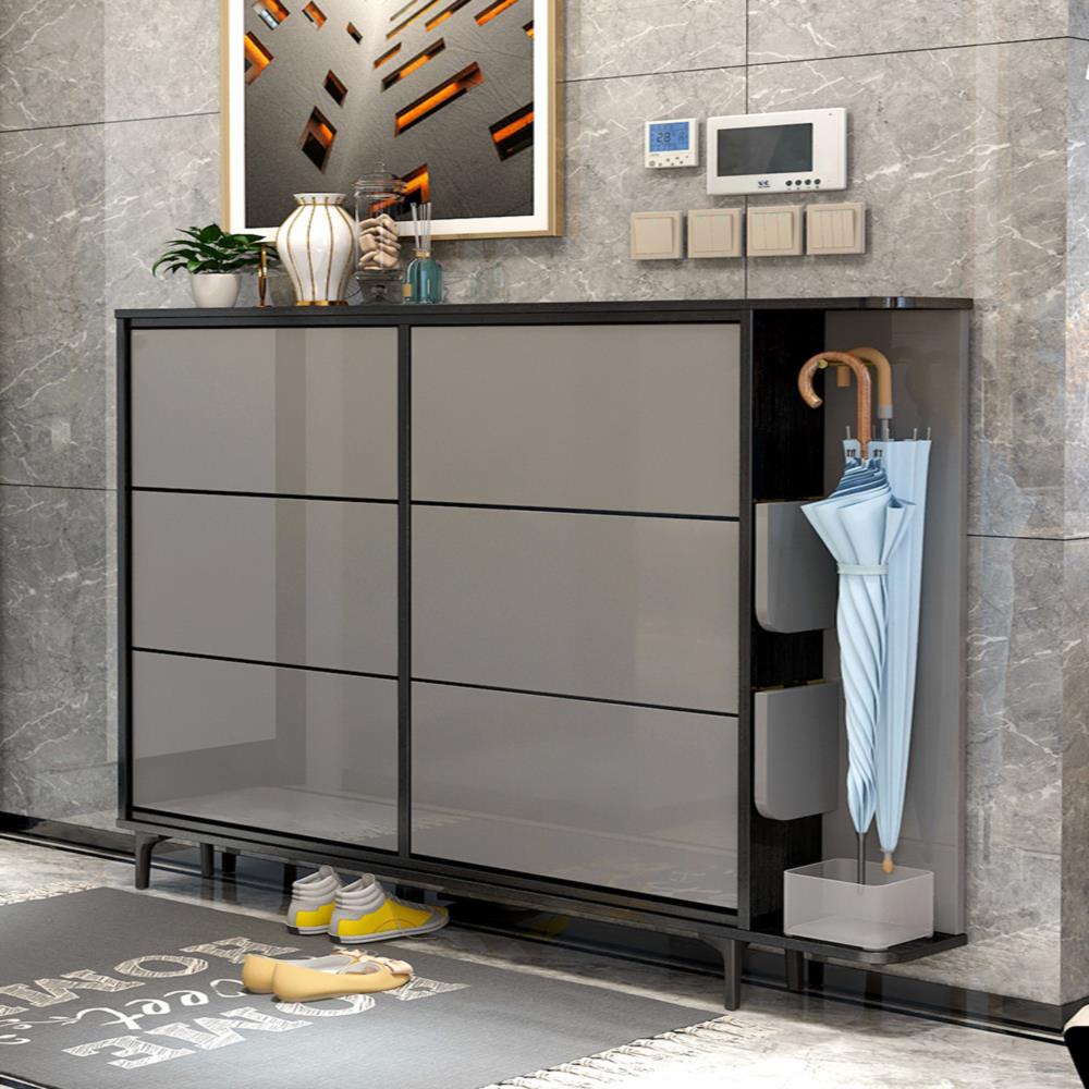 新款2020爆款网红多功能翻斗超薄鞋柜17cm家用鞋柜