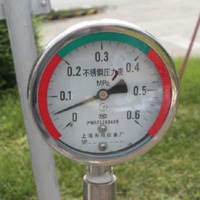 10cm压力表三色标识贴红黄绿不干胶标签防水仪表压力表