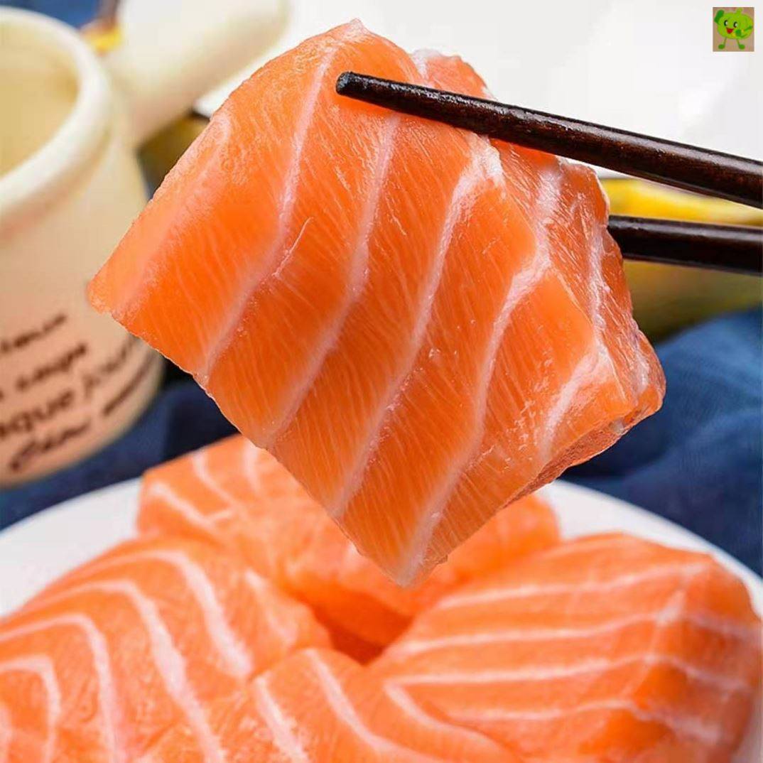 中段当日现切鲜冻三文鱼500g1日式料理海鲜刺身三文鱼