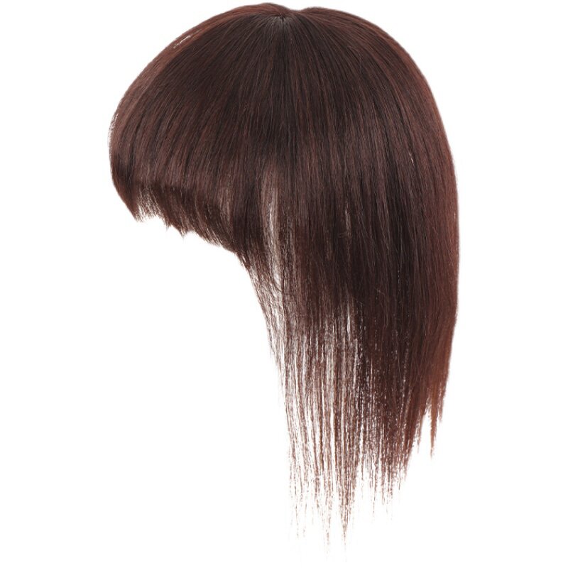 假发女头顶补发遮白发假发片全真发可齐可斜补发块自然无痕刘海