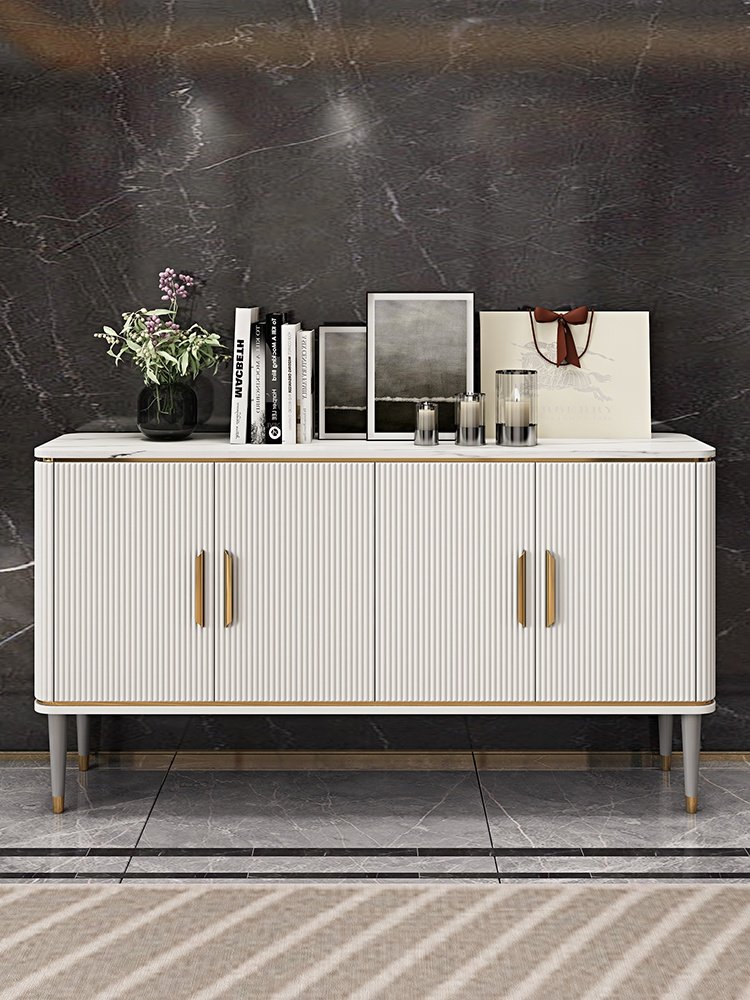 北关现家奢柜子柜边厅柜板轻收厨用约纳靠墙欧玄岩餐代物房简客储