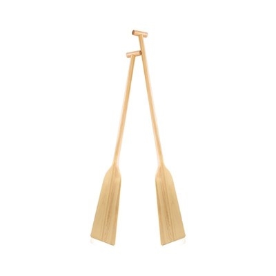 船桨比赛划桨龙船桨一体式手摇船浆训练12米实木船桨