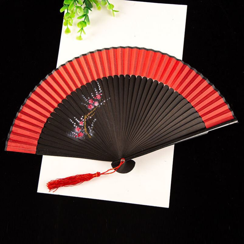 大陆小红古风新款国风插画扇形其他夏网典跳扇子