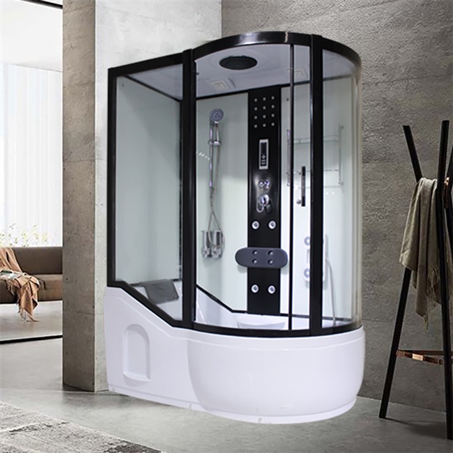 淋浴房整体泡澡冲浪按摩家用浴缸隔断钢化玻璃沐浴整体淋浴房