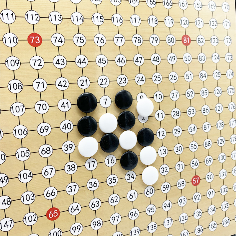 磁性五子棋擂台赛直播五子棋数字棋盘抖音同款成人黑白棋子套装