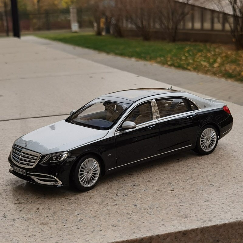 norev奔驰迈巴赫s650奔驰2018双色合金全开汽车模型车模
