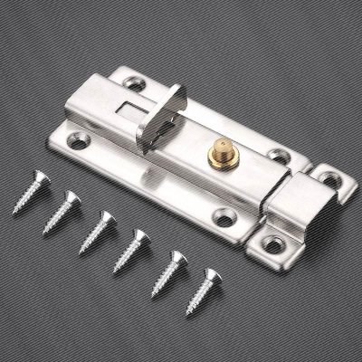 明装不锈钢自弹插销门扣门拴扣自动弹簧家用卫生间木门房门内插.