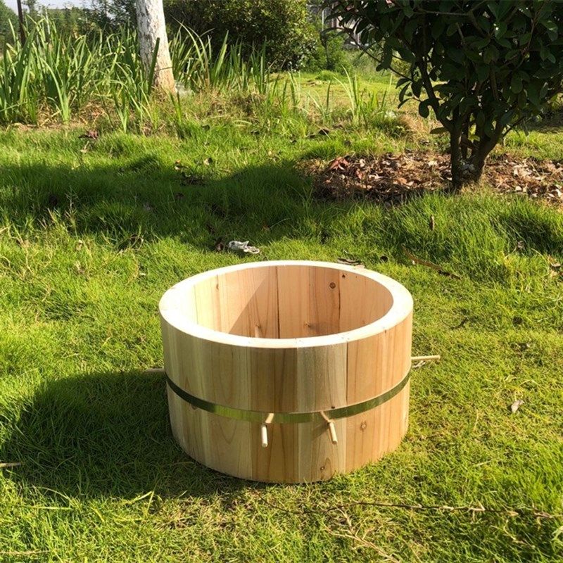 蜂桶原木开洞圆桶中蜂箱r五层格子土养蜂箱圆形加厚招蜂工具圆蜂