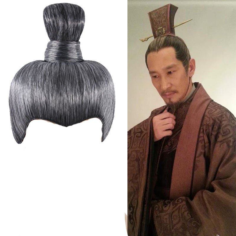 假发古装汉代三生三世头套王爷反串发髻整顶套上整顶假发
