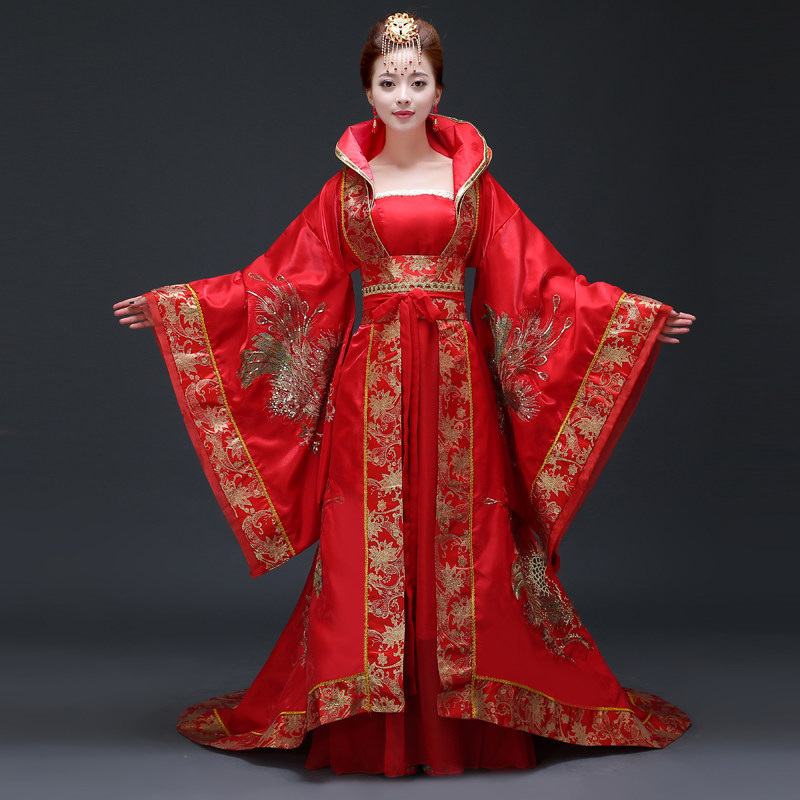 汉唐中式婚礼新郎新娘结婚嫁衣古装婚服汉服民族服装