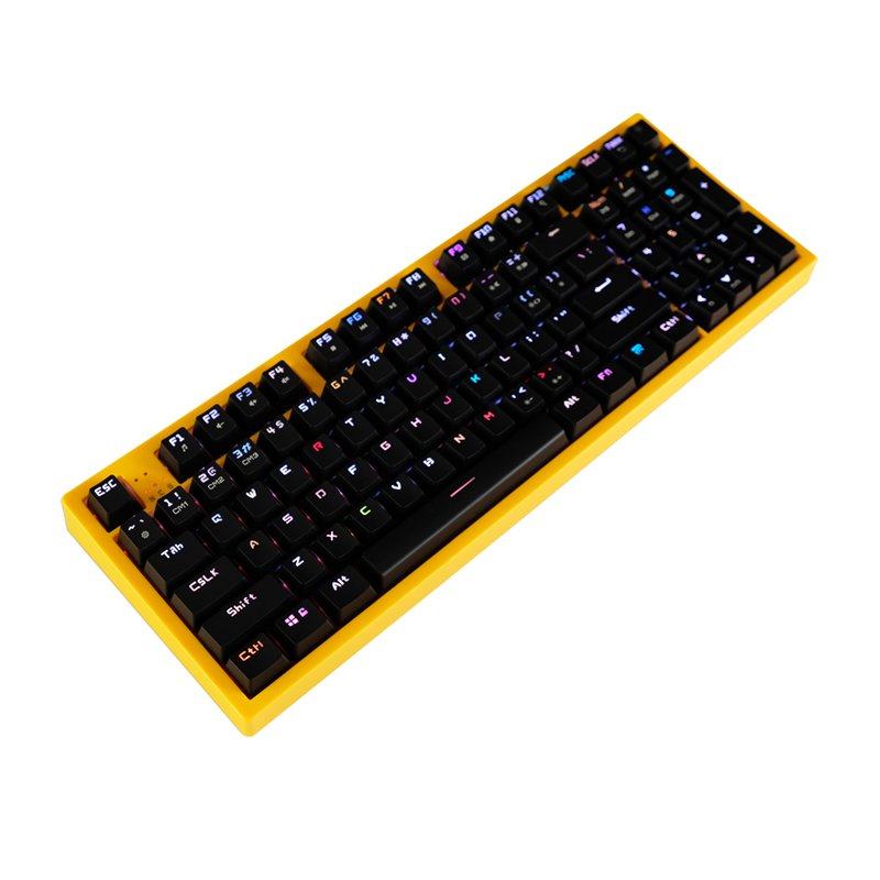 noppoo87巧克力choc96无冲游戏rgb背光樱桃办公机械键盘