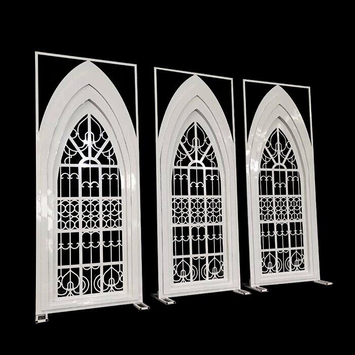 婚礼婚庆道具铁艺立体发光拱门大型背景酒店拱门