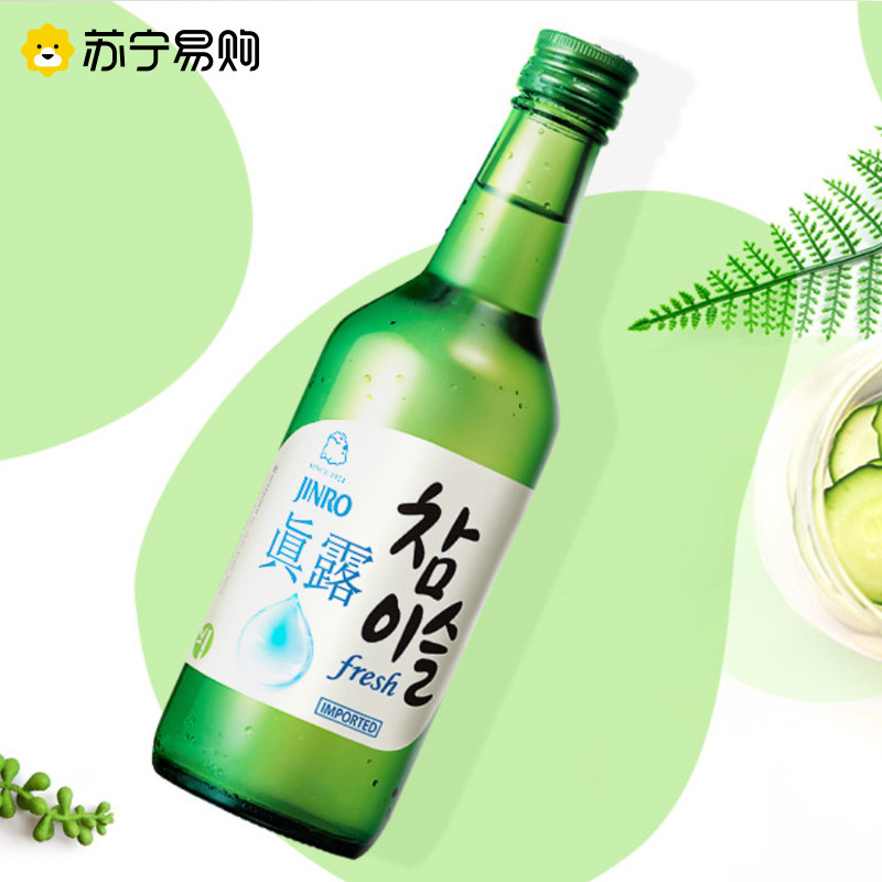 真露青葡萄味烧酒360ml4瓶