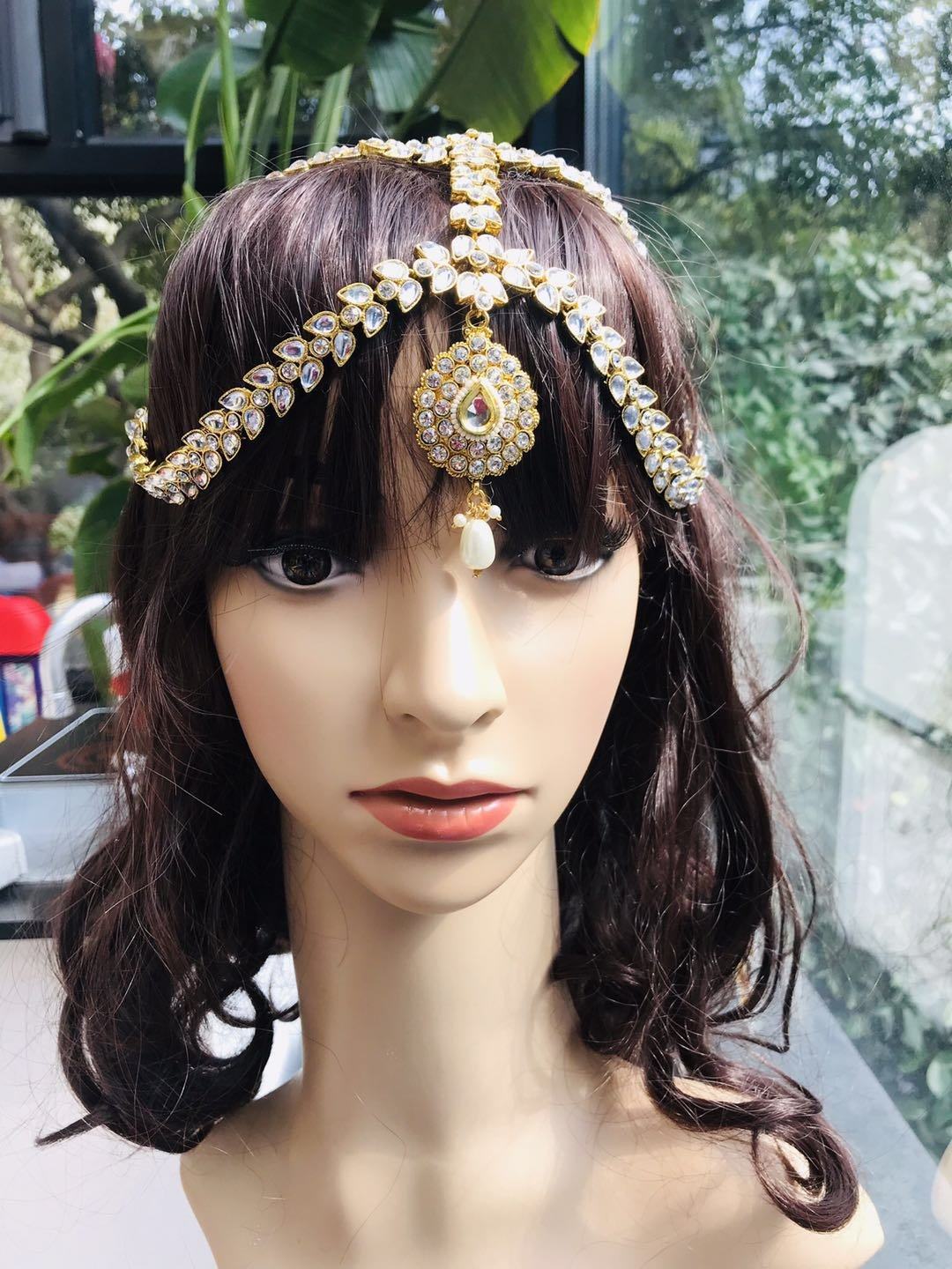 印度新娘肚皮舞娘头饰公主复古眉心女神合金新娘头饰