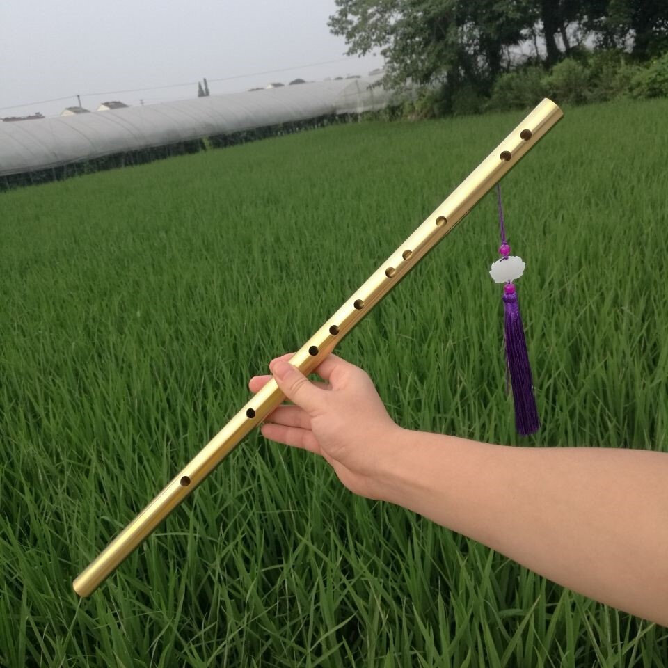 正品不裂金属乐器铜笛中国防身加厚不霉2mm笛子